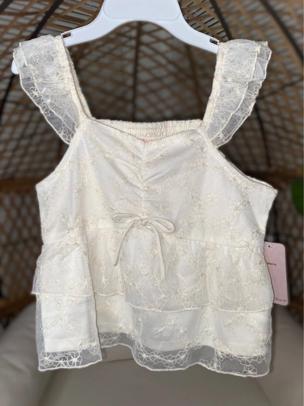 Japna Girls Kids Lace Top Size 14 NWT